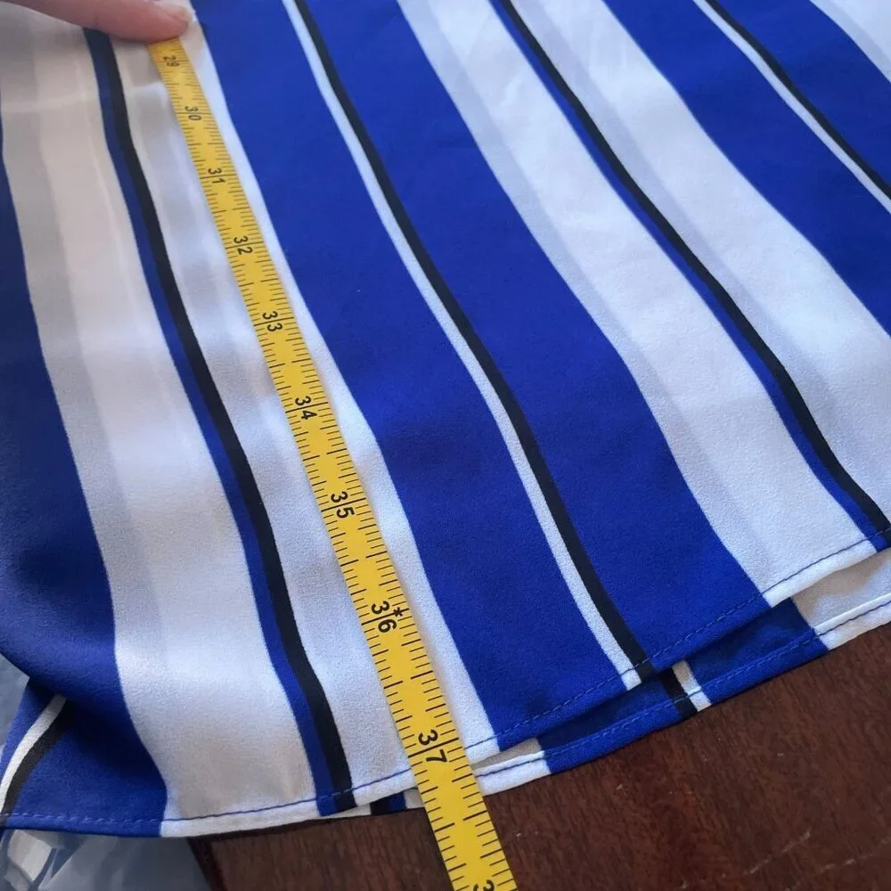 J.Crew striped crepe Swim Cover Up Slip Dress SZ XL - Picture 9 of 10